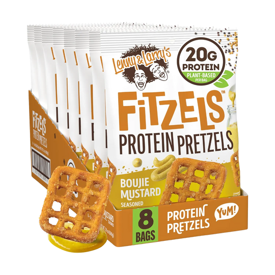 Lenny & Larry's Fitzels Protein Pretzels, a healthy and delicious 85g snack option