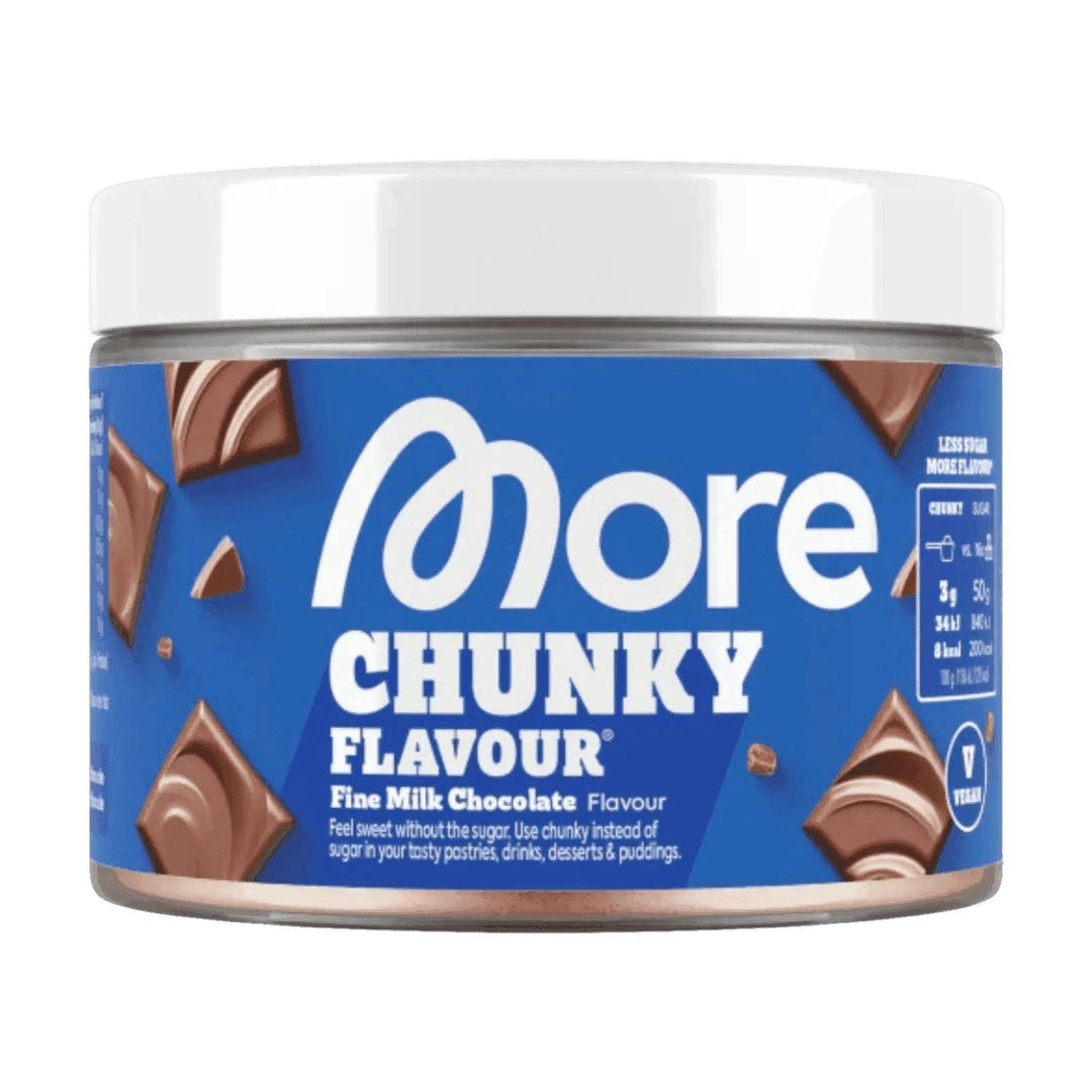 More Nutrition Chunky Flavour | 150g Fine Milk Chocolate (Vegan) - fitgrade.ch