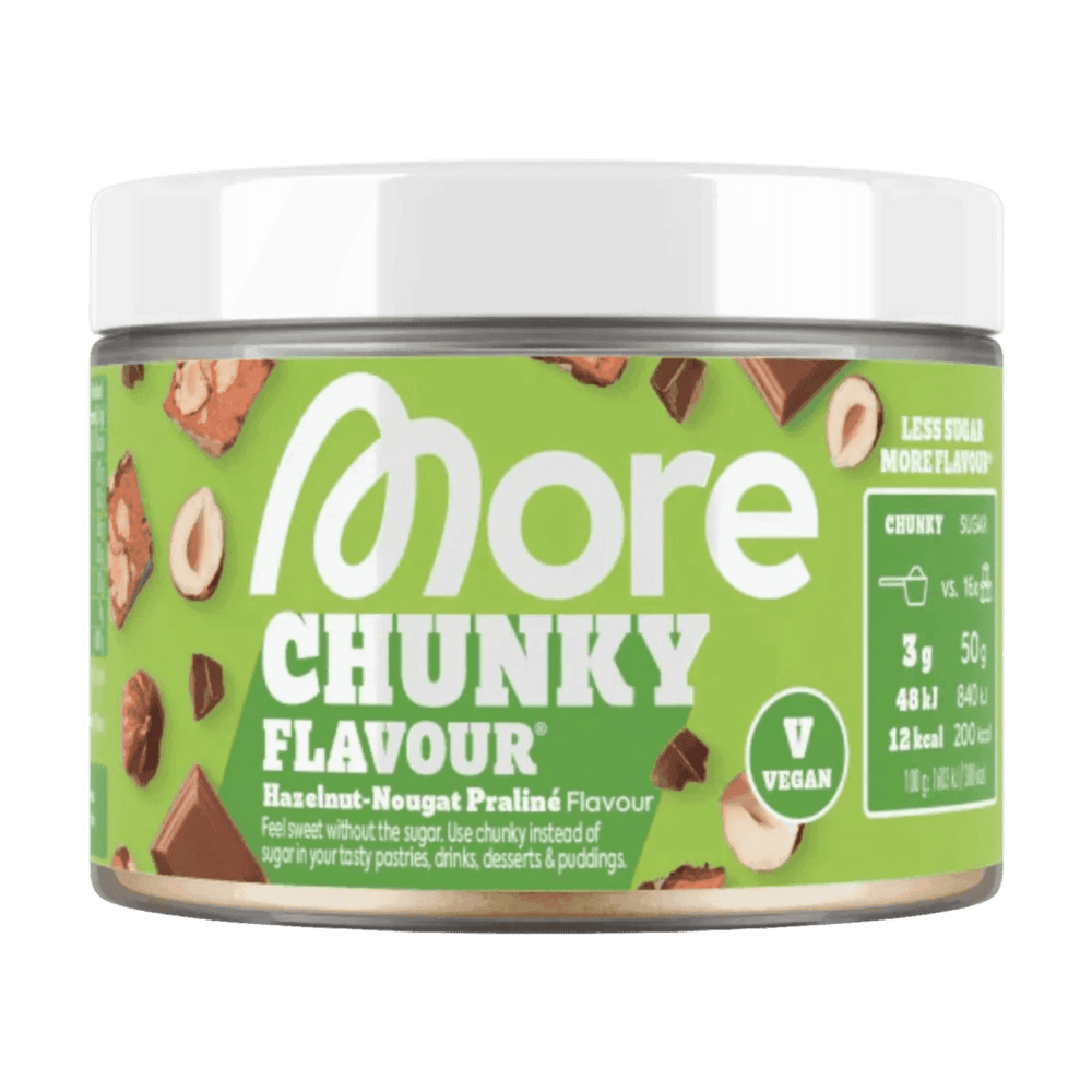 More Nutrition Chunky Flavour | 250g - Hazelnut-Nougat Praliné (Vegan) - fitgrade.ch