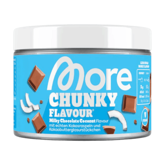 More Nutrition Chunky Flavour | 250g - Milky Chocolate Coconut (Vegan) - fitgrade.ch