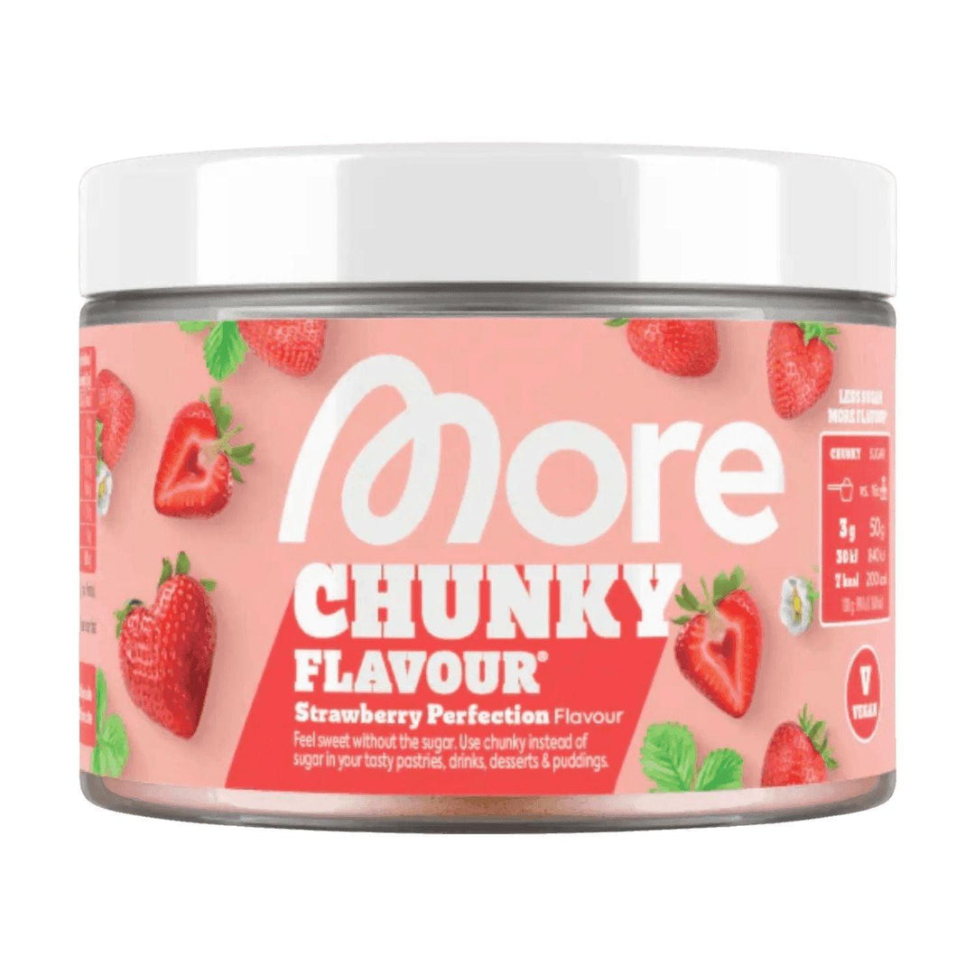 More Nutrition Chunky Flavour | 150g Strawberry Perfection (Vegan) - fitgrade.ch