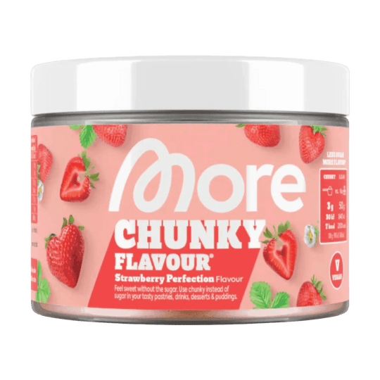 More Nutrition Chunky Flavour | 250g - Strawberry Perfection (Vegan) - fitgrade.ch