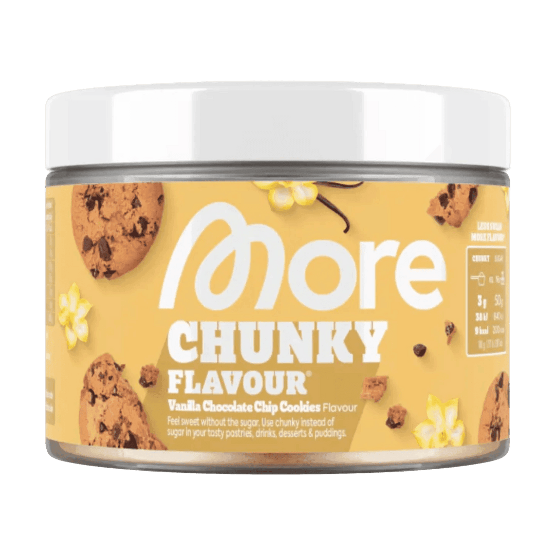 More Nutrition Chunky Flavour | 250g - Vanilla Chocolate Chip Cookies - fitgrade.ch