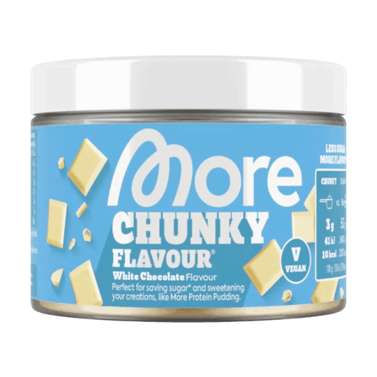 More Nutrition Chunky Flavour | 250g - White Chocolate (Vegan) - fitgrade.ch