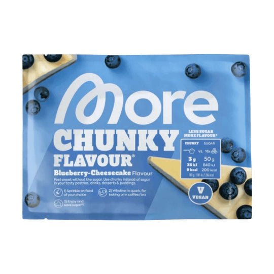 More Nutrition Chunky Flavour SAMPLE | 30g Blueberry Cheesecake (Vegan) - fitgrade.ch