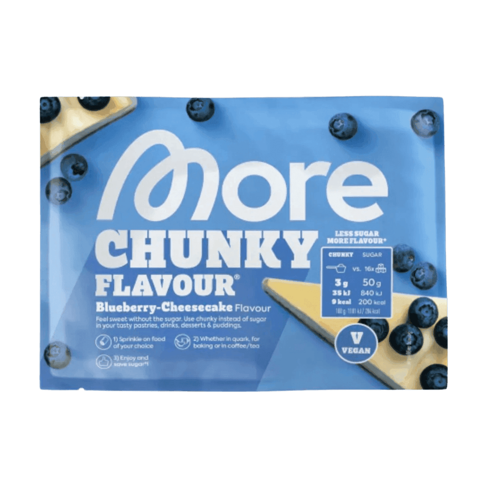 More Nutrition Chunky Flavour SAMPLE | 30g - Blueberry Cheesecake (Vegan) - fitgrade.ch