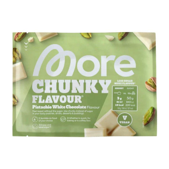 More Nutrition Chunky Flavour SAMPLE | 30g Pistachio White Chocolate - fitgrade.ch