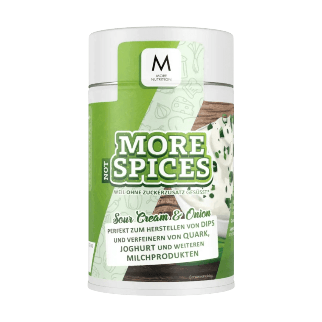 More Nutrition More (not) Spices | 110g: A close-up image of the product packaging, showcasing the bold branding and 110g size