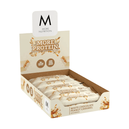 More Nutrition Protein Bar | 50g - 10x50g / White Chocolate Peanut Caramel - fitgrade.ch