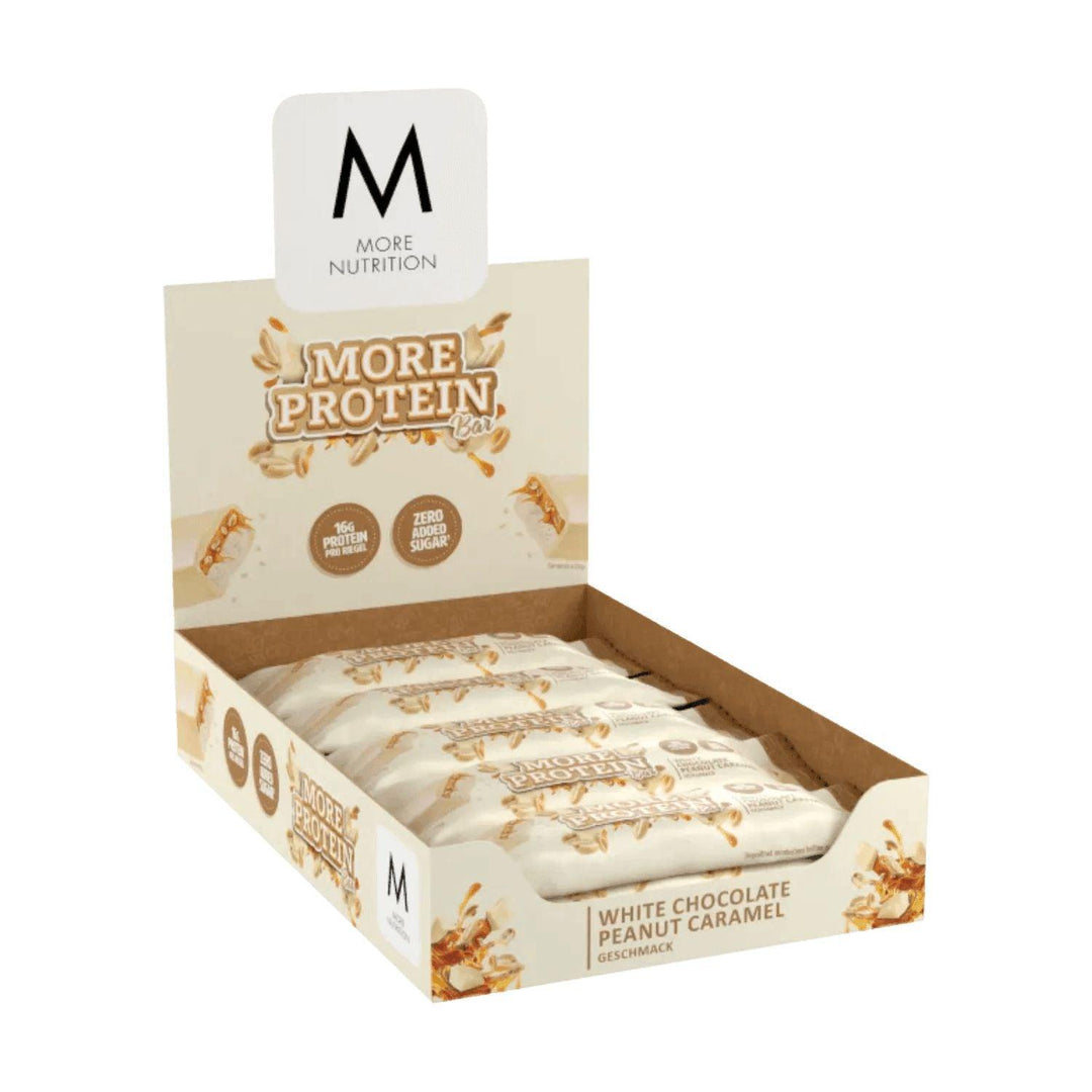 More Nutrition Soft Protein Bar | 50g - 10x50g / White Chocolate Peanut Caramel - fitgrade.ch