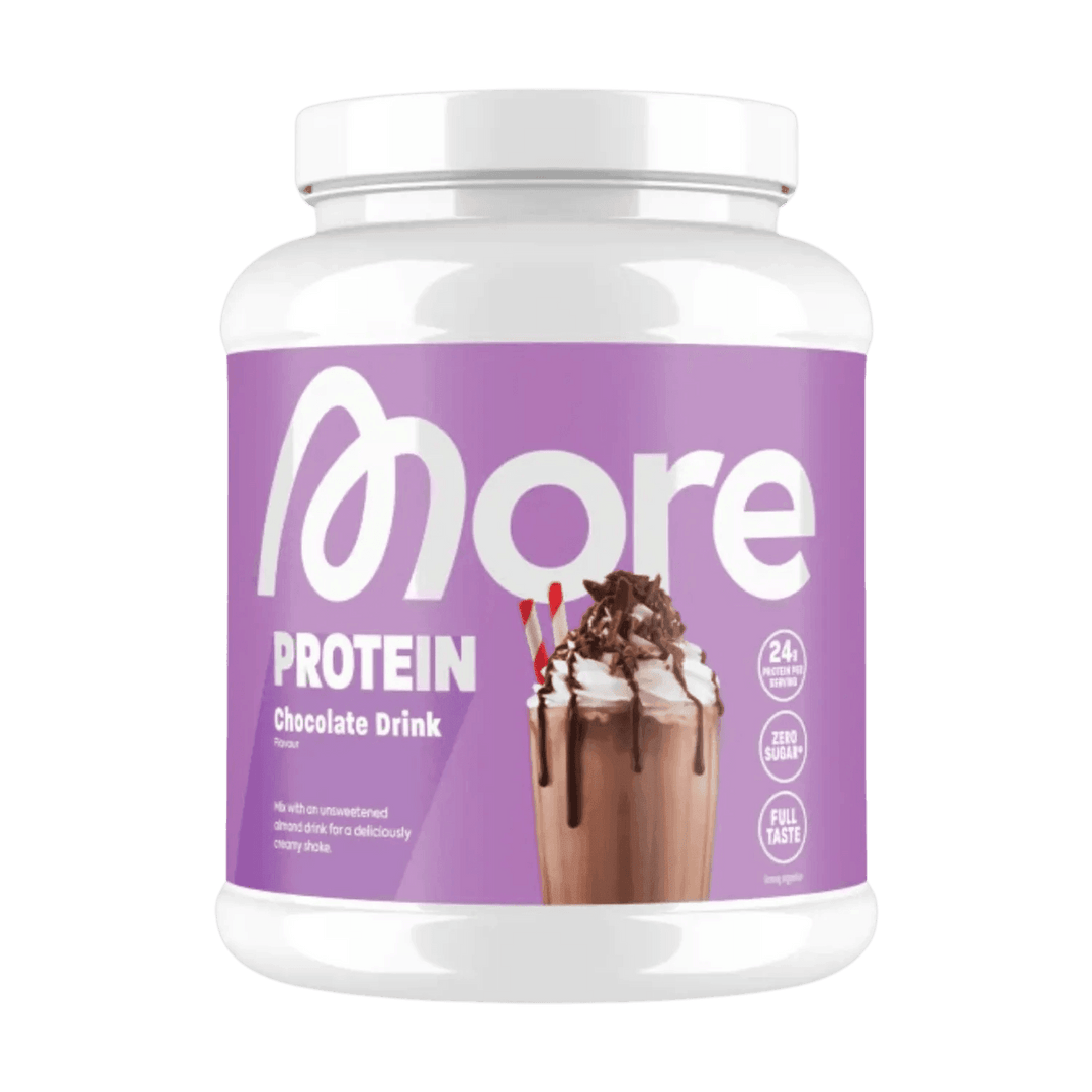 A 600g tub of More Nutrition Total Protein, a high-quality protein supplement