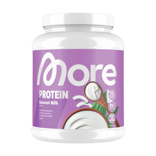 More Nutrition Total Protein 600g powder supplement for muscle recovery and growth