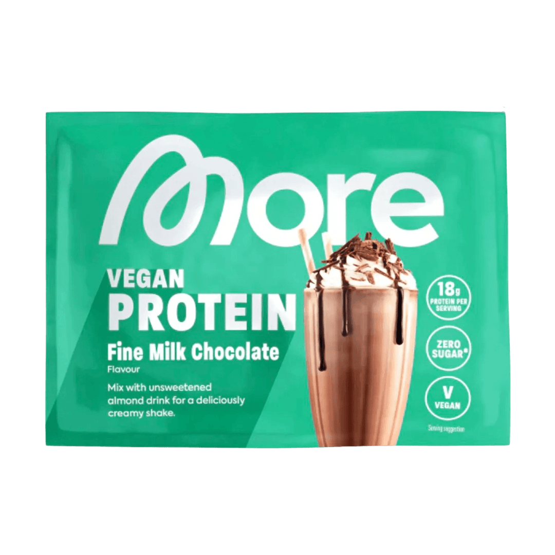 More Nutrition Total Vegan Protein SAMPLE | 25g - 25g SAMPLE / Fine Milk Chocolate - fitgrade.ch