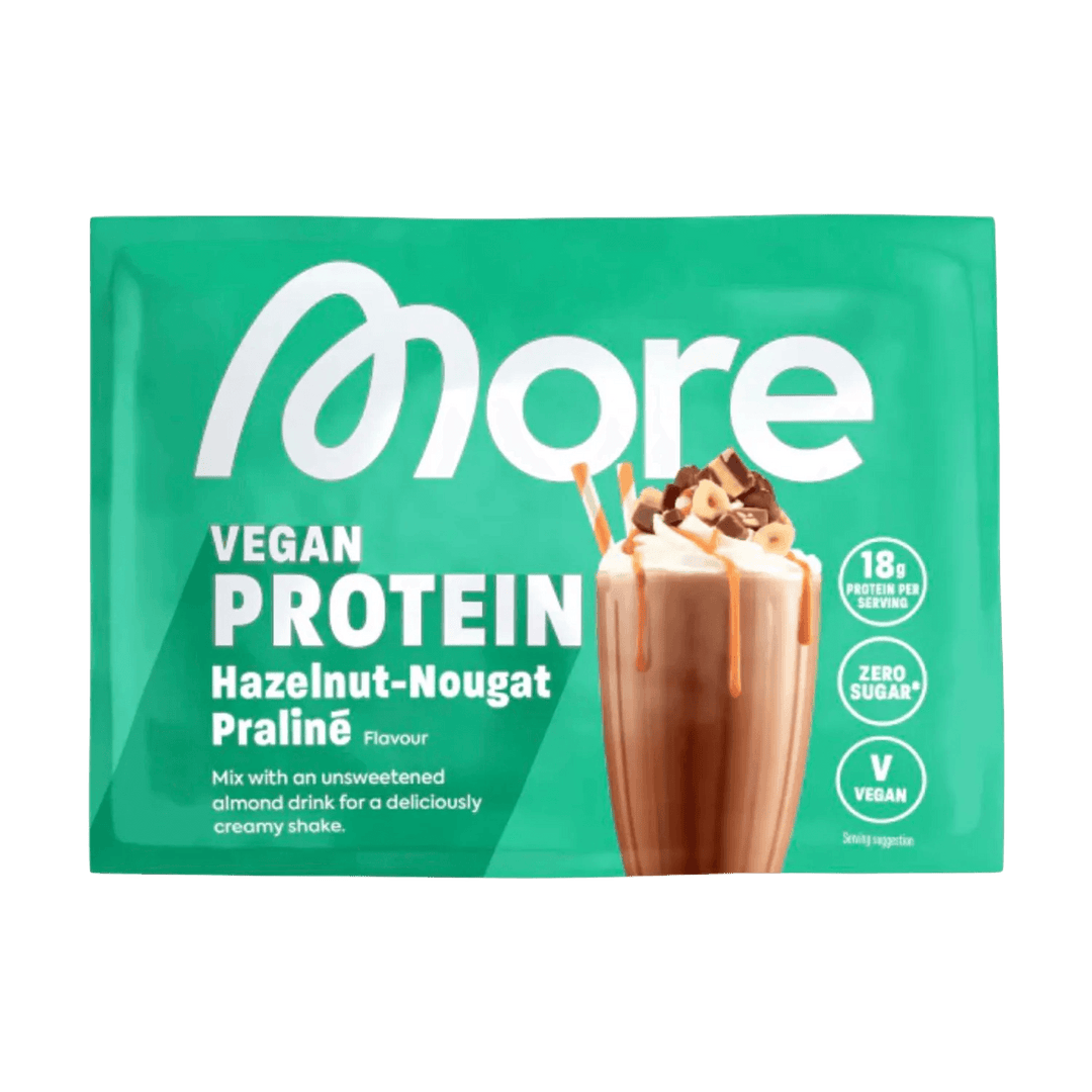 More Nutrition Total Vegan Protein SAMPLE | 25g - 25g SAMPLE / Hazelnut-Nougat Praliné - fitgrade.ch