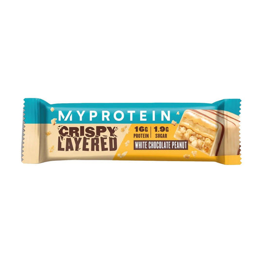 Myprotein Crispy Layered Bar | 58g - 58g / White Chocolate Peanut - fitgrade.ch