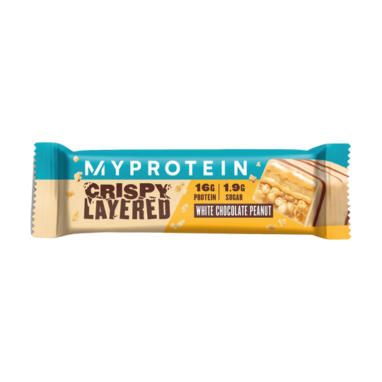 Myprotein Crispy Layered Bar | 58g - Delicious high-protein snack with crispy, satisfying layers of flavor and a generous 58g size