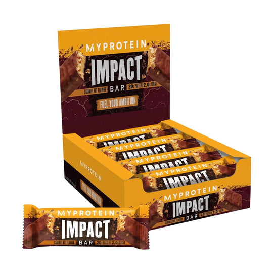 Myprotein Impact Protein Bar | 64g - 12x64g / Caramel Nut - fitgrade.ch