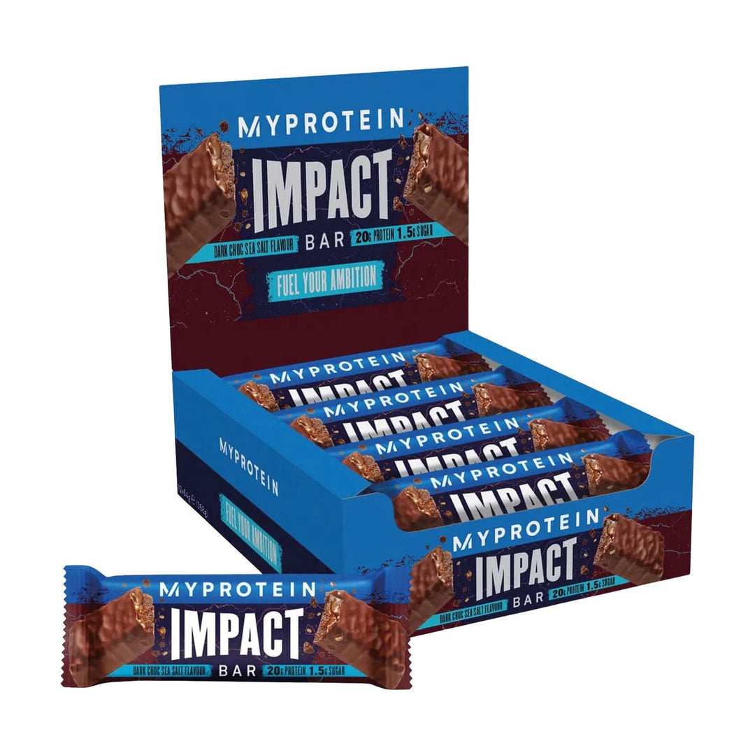 Myprotein Impact Protein Bar | 64g - 12x64g / Dark Chocolate Sea Salt - fitgrade.ch