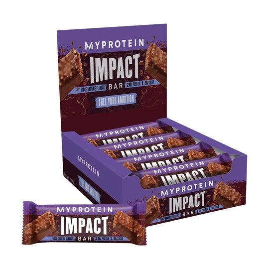 Myprotein Impact Protein Bar | 64g - 12x64g / Fudge Brownie - fitgrade.ch