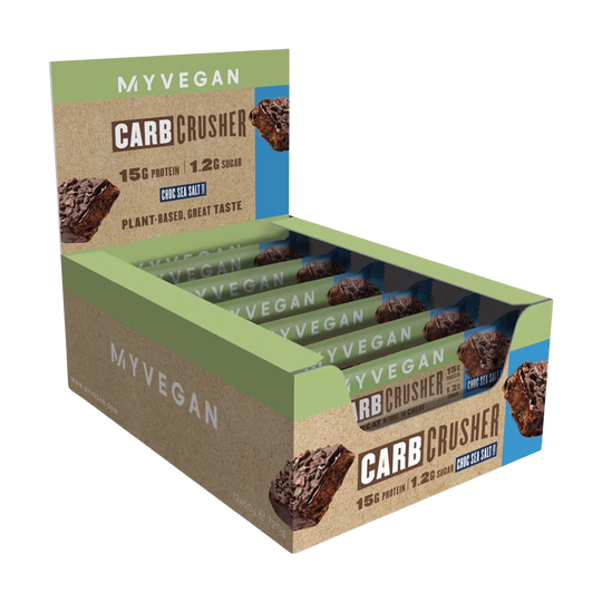  Myprotein Vegan Carb Crusher 60g bar in cookies and cream flavor, perfect for on-the-go energy and nutrition