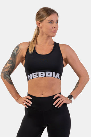 NEBBIA Cross Back Sports Bra (Medium Impact)