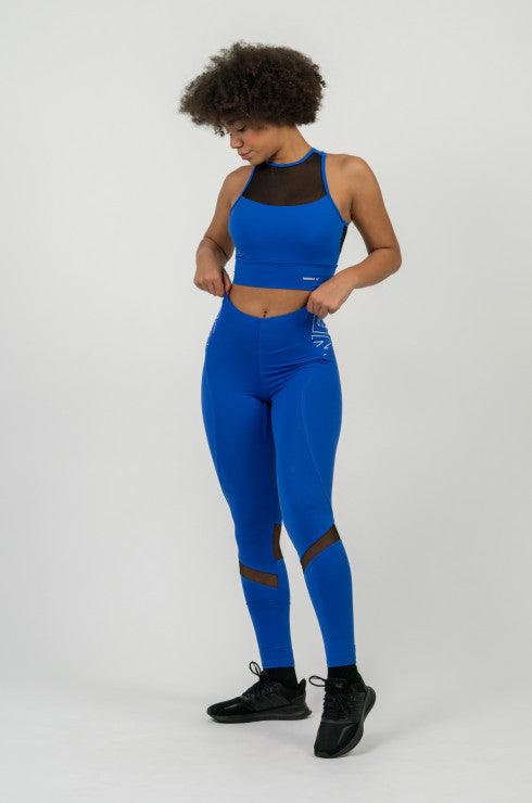NEBBIA FIT Activewear High-Waist Leggings - Blue / XS - fitgrade.ch