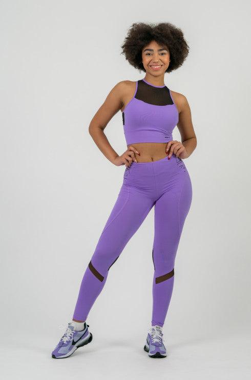 NEBBIA FIT Activewear High-Waist Leggings - Light Purple / XS - fitgrade.ch