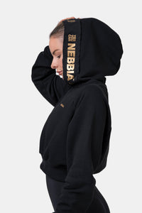NEBBIA Golden Cropped Hoodie