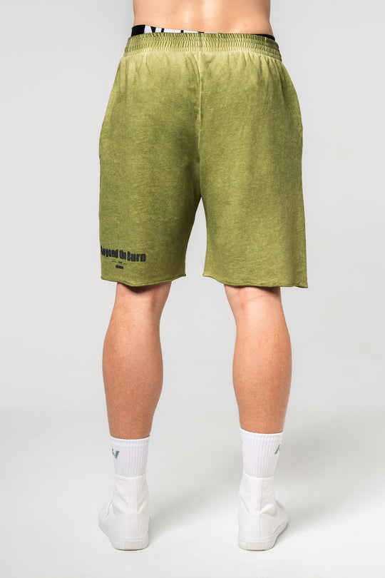 NEBBIA Washed-off Sweatshorts NO BS in black color with front pockets