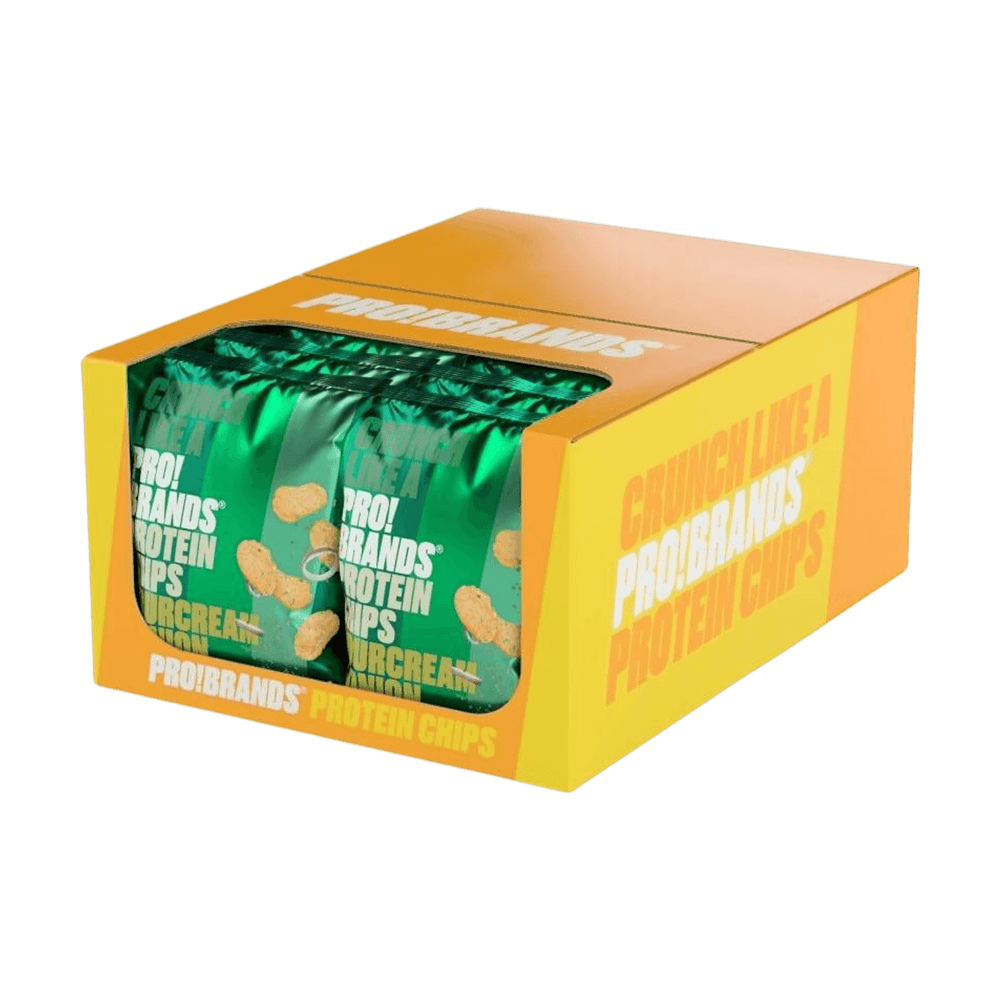 PRO!BRANDS Protein Chips | 50g - 14 x 50g / Sour Cream & Onion - fitgrade.ch