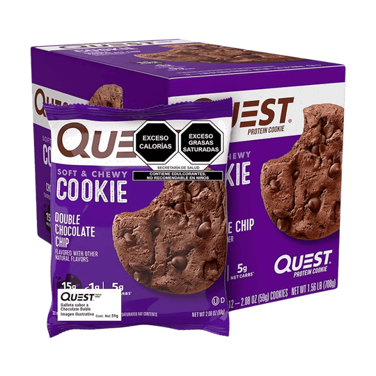 Quest Nutrition - Protein Cookie | 50g - 4x50g / Double Chocolate Chip - fitgrade.ch