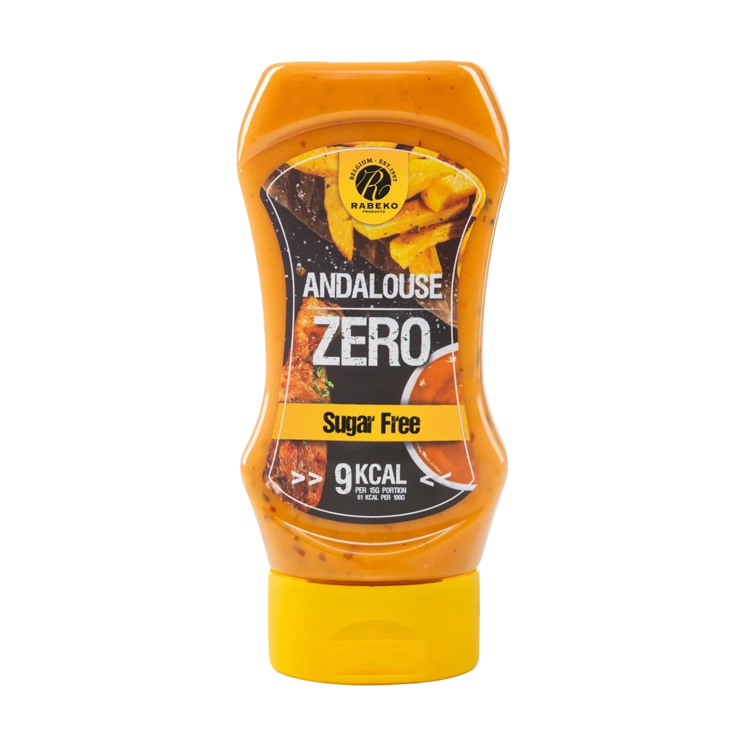 Rabeko Zero Sauce Andalouse in a 350ml bottle, a delicious and tangy condiment