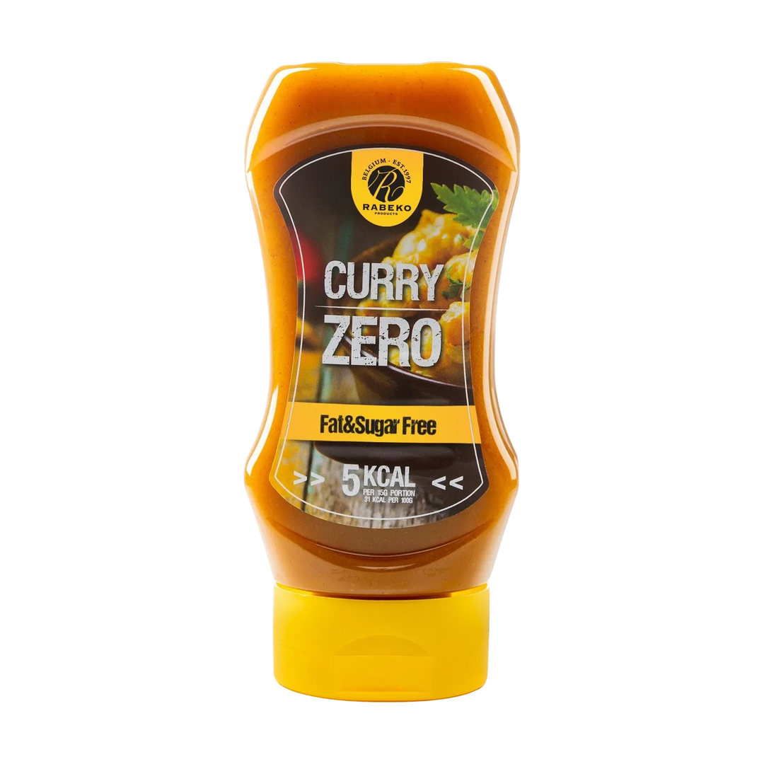 425ml bottle of Rabeko Zero Sauce Curry, a low-calorie, flavorful sauce