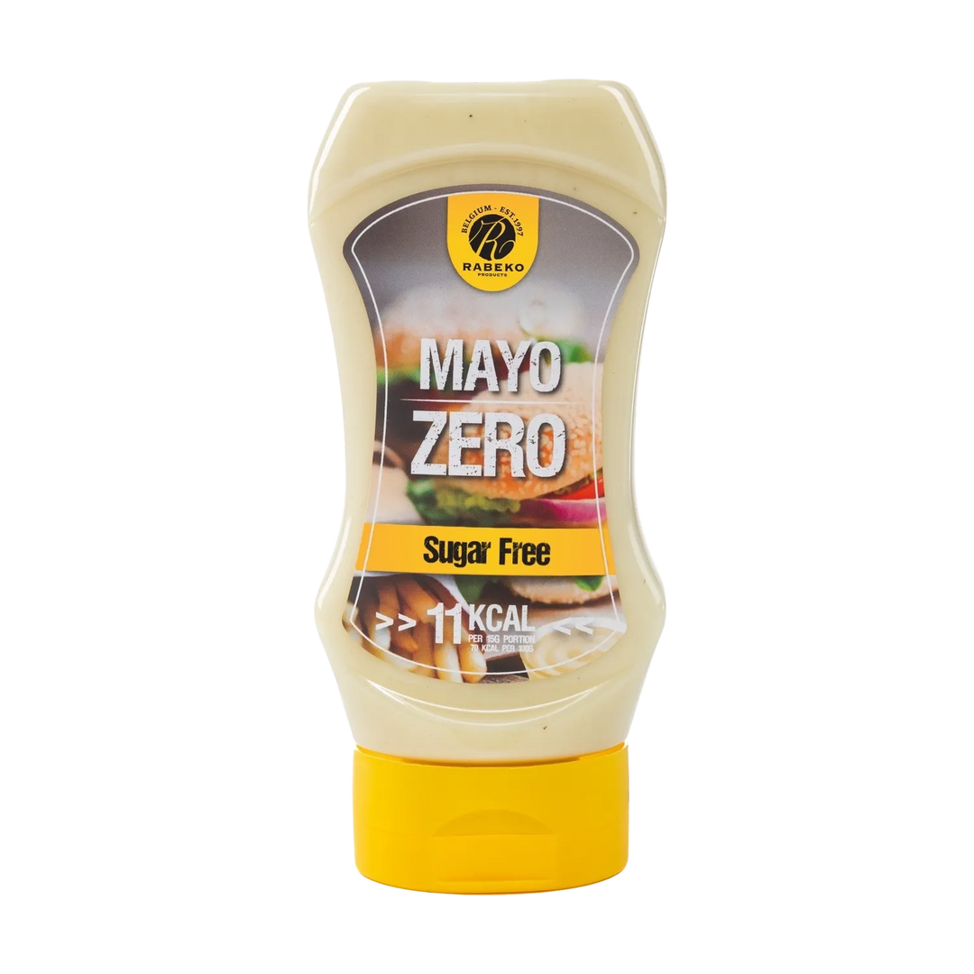 350ml bottle of Rabeko Zero Sauce Mayo, a delicious and healthy condiment