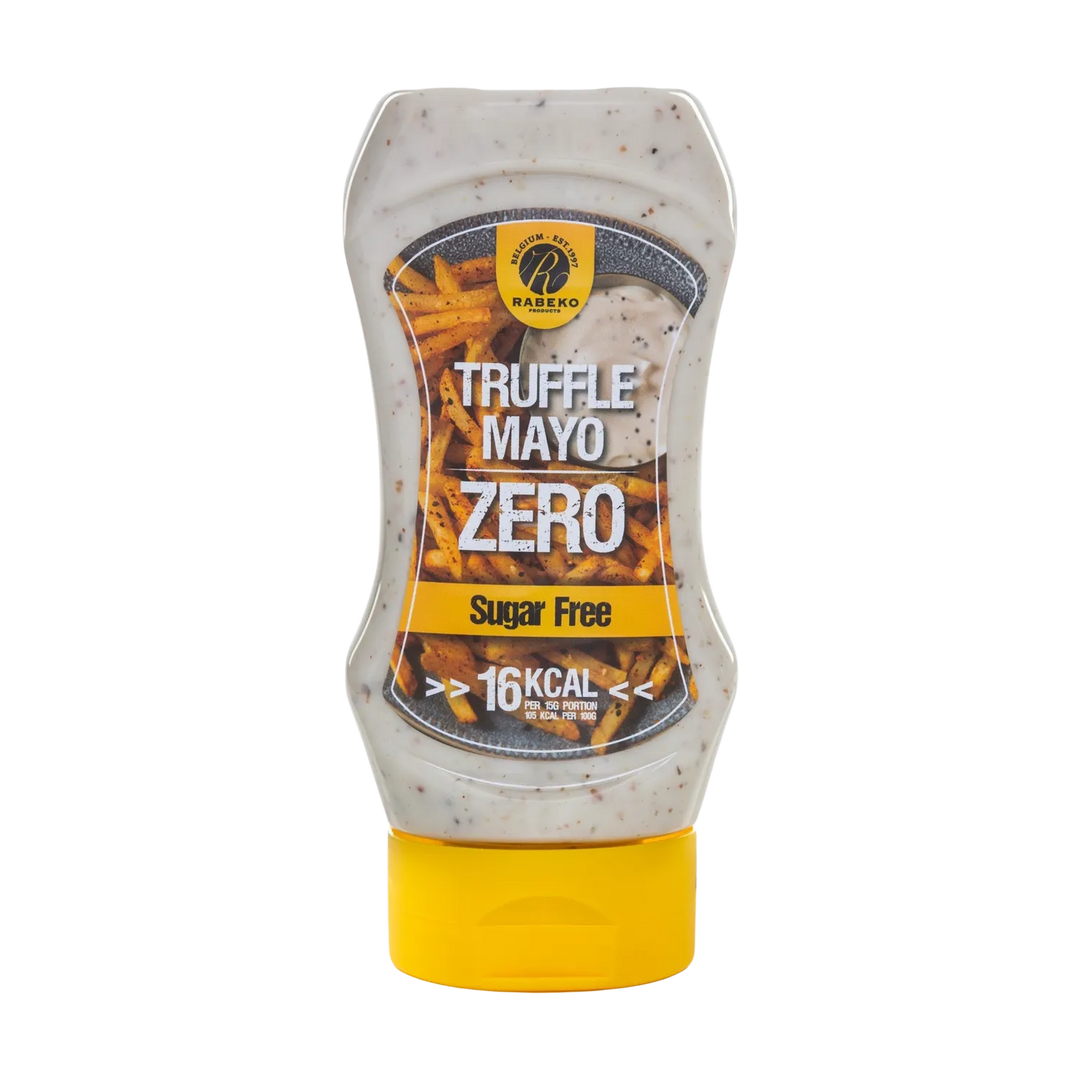 425ml bottle of Rabeko Zero Sauce Truffel Mayo, a delicious and creamy truffle-infused mayonnaise alternative