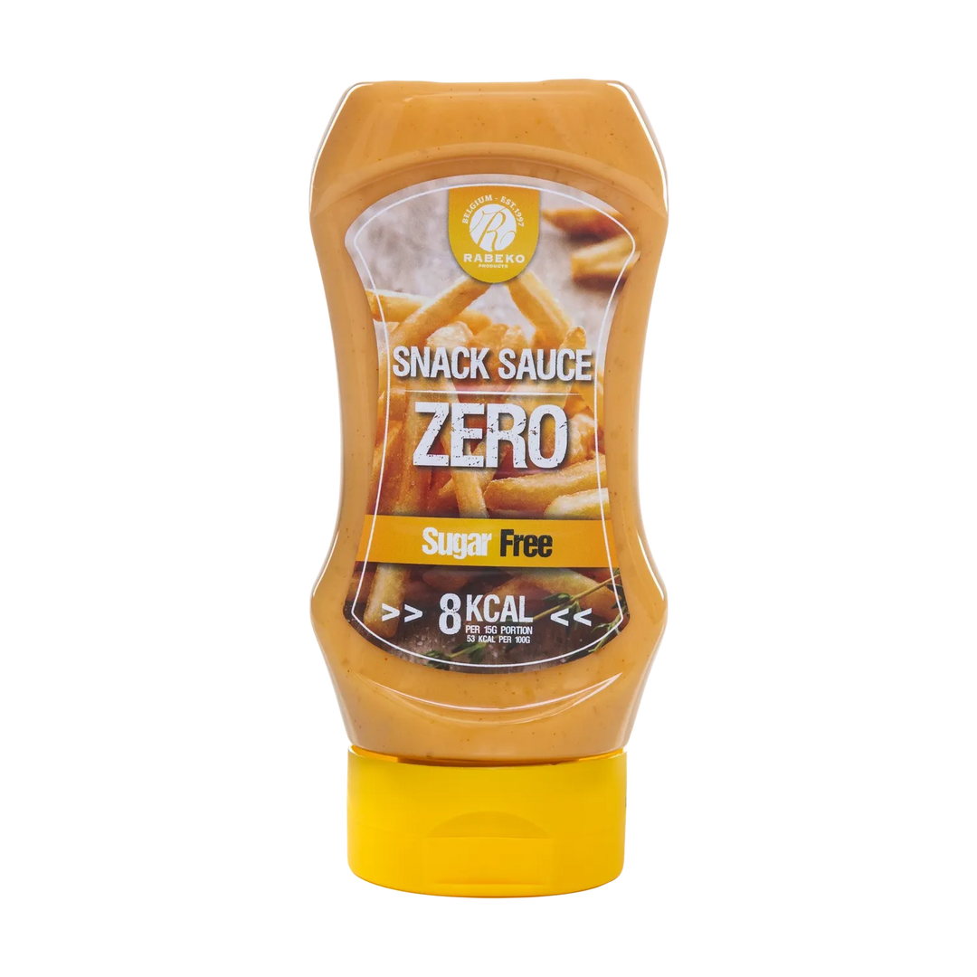 Rabeko Zero Snack Sauce in a 425ml bottle, perfect for adding flavor to your favorite snacks and meals without any added sugars or calories