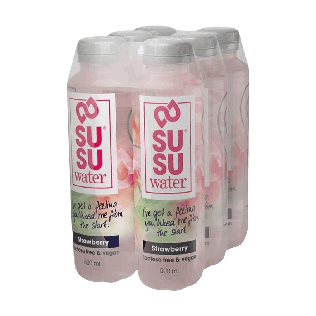 SUSU Water - Erdbeere | 500ml - 6 x 500ml / Erdbeere - fitgrade.ch