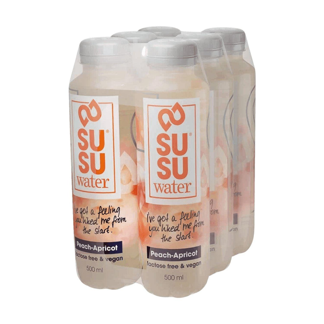 SUSU Water - Pfirsich-Aprikose | 500ml - 6 x 500ml / Pfirsich-Aprikose - fitgrade.ch