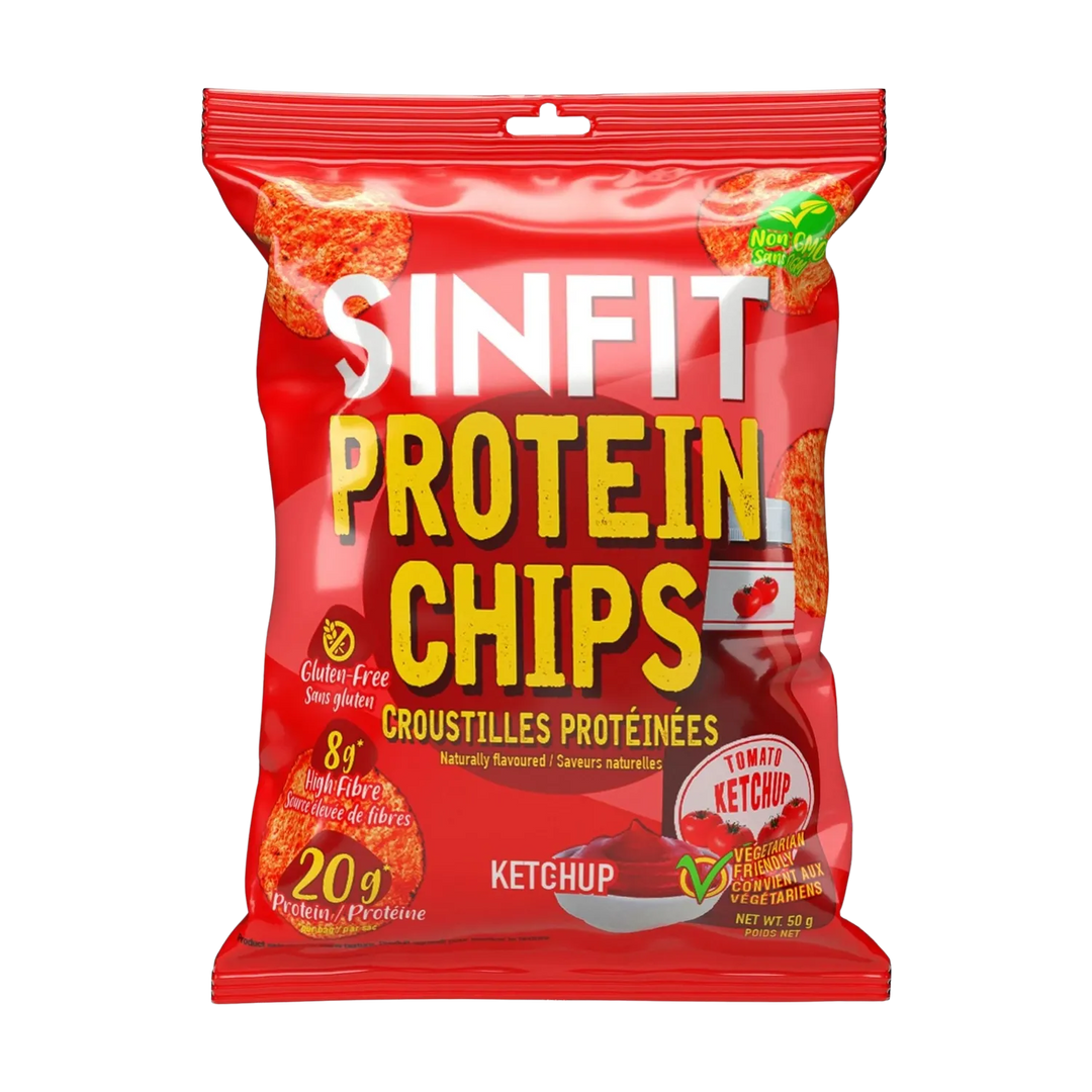 SinFit Protein Chips are a delicious and satisfying snack, each bag containing 48g of high-quality protein to fuel your active lifestyle