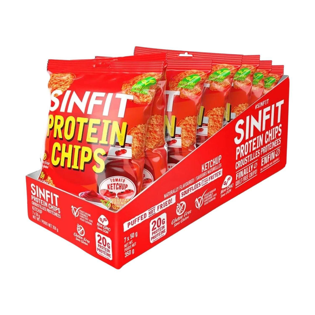 SinFit Protein Chips | 48g - 7x48g / Ketchup - fitgrade.ch