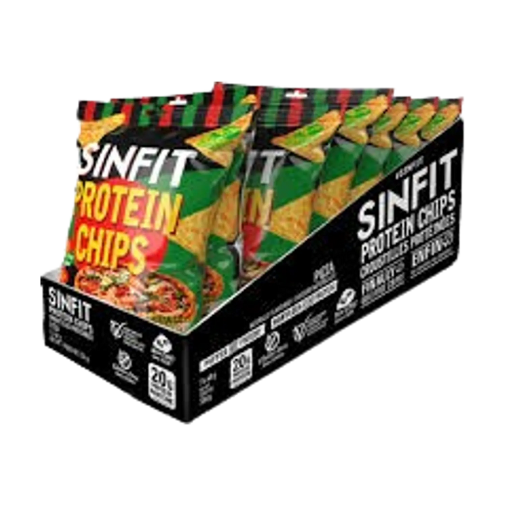 SinFit Protein Chips in a 48g bag, perfect for satisfying snack cravings