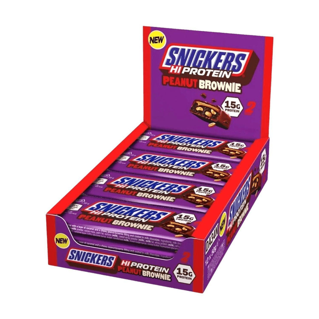 Snickers Hi Protein Bar - Peanut Brownie | 57g 12x57g - fitgrade.ch