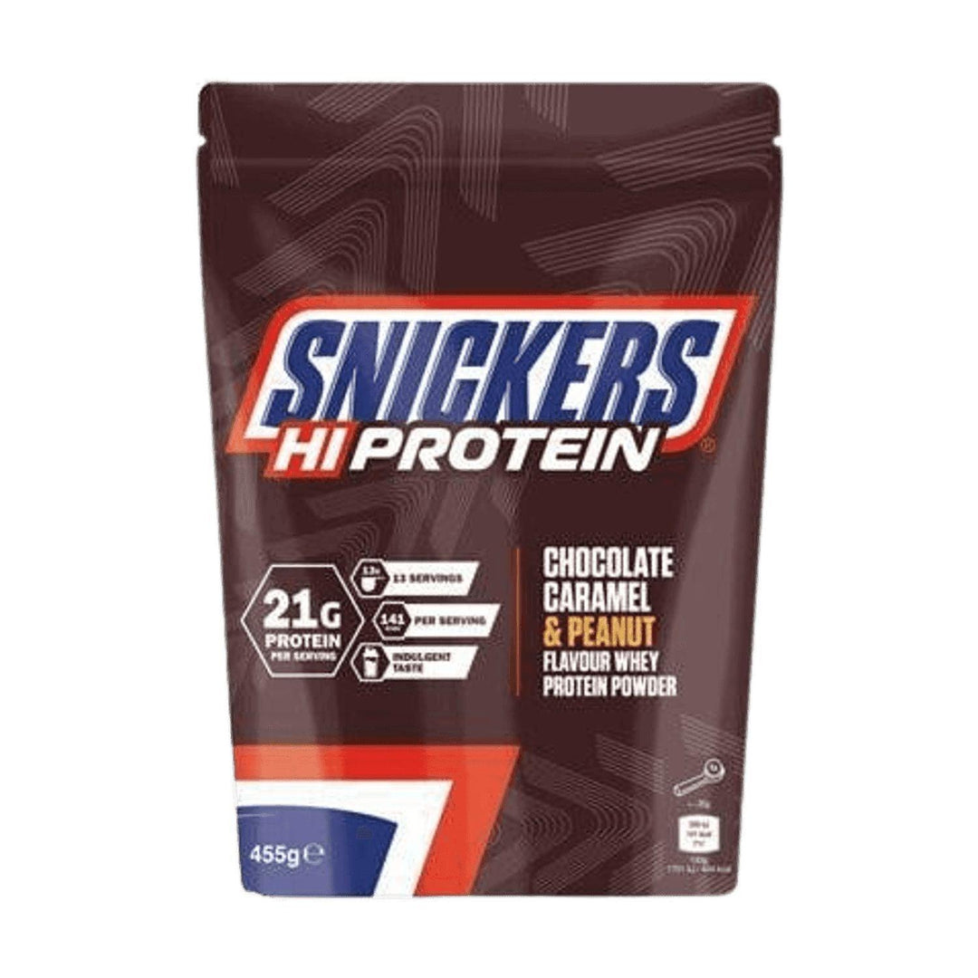 Snickers Hi-Protein Whey Powder | 455g Chocolate Caramel & Peanut - fitgrade.ch