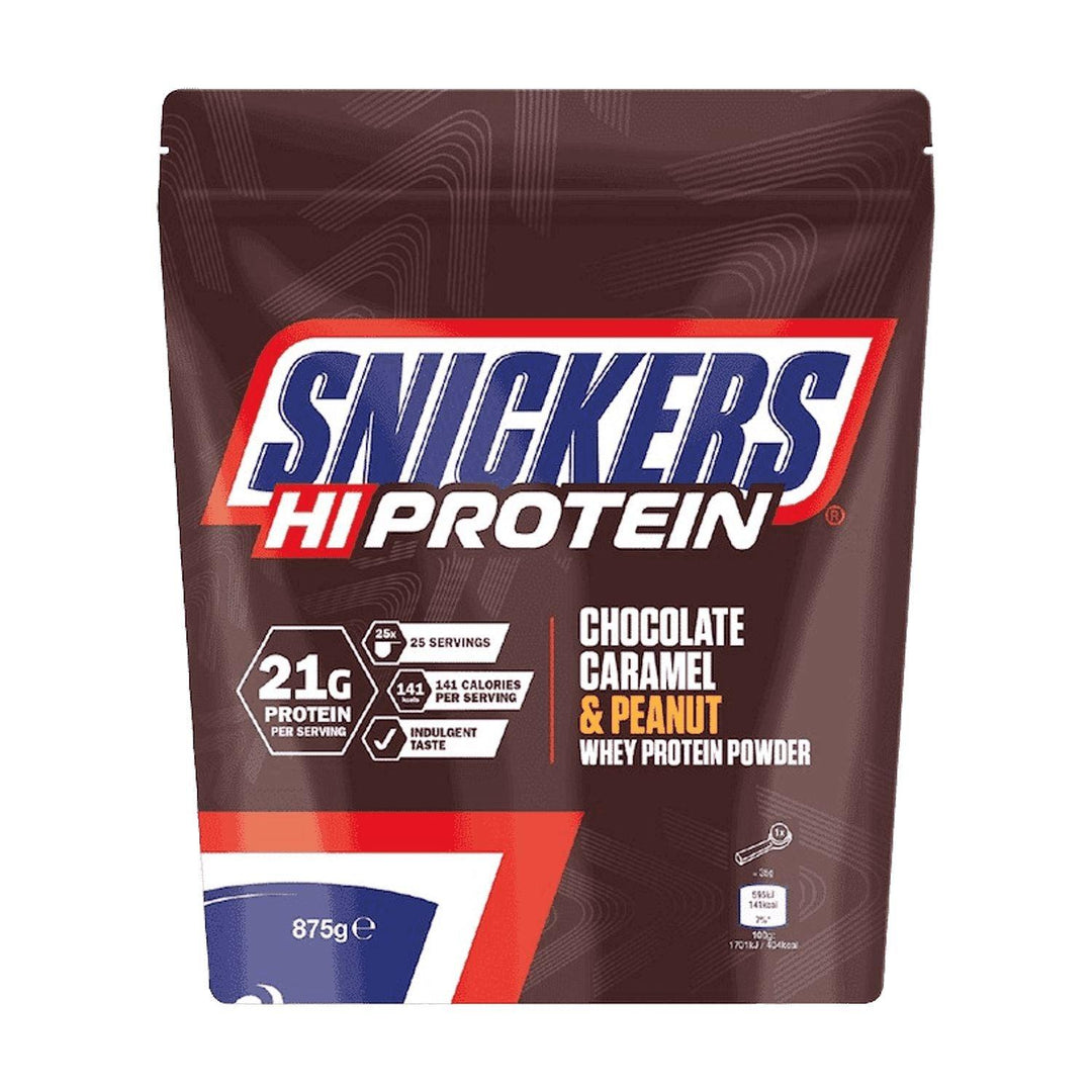 Snickers Hi-Protein Whey Powder | 875g Chocolate Caramel & Peanut - fitgrade.ch