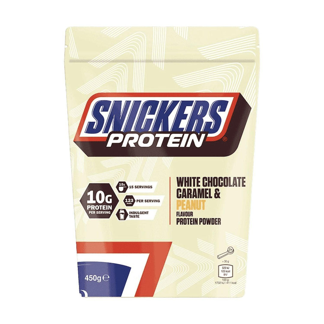 Snickers White Protein Powder | 455g White Chocolate Caramel & Peanut - fitgrade.ch