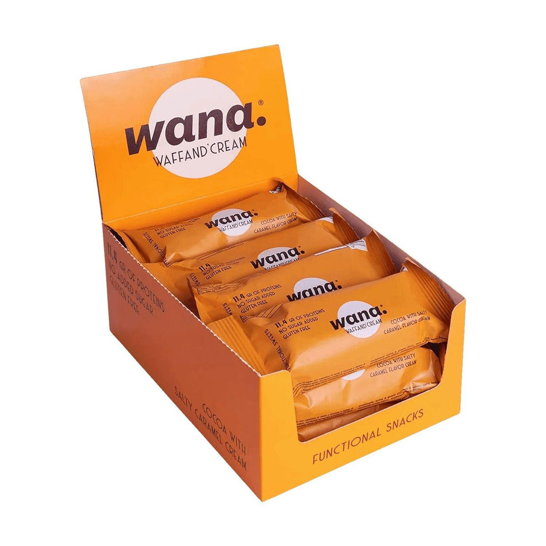 Wana - Waffand'Cream | 43g - 12x43g / Chocolate & Salted Caramel Cream - fitgrade.ch