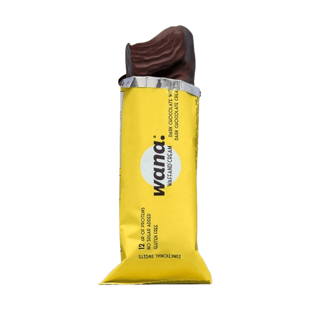 Wana - Waffand'Cream | 43g - 43g / Dark Chocolate & Dark Chocolate Cream - fitgrade.ch