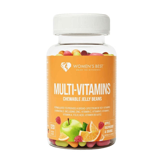 Women's Best Chewable Jelly Bean Multi-Vitamin | 120 Stk. - Apple, Raspberry & Orange - fitgrade.ch