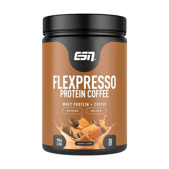 ESN FLEXPRESSO Protein Coffee | 908g - Caramel Flavor - fitgrade.ch