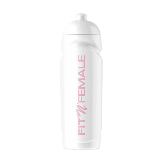 FIT'N'FEMALE Trinkflasche | 750ml - White/Pink - fitgrade.ch